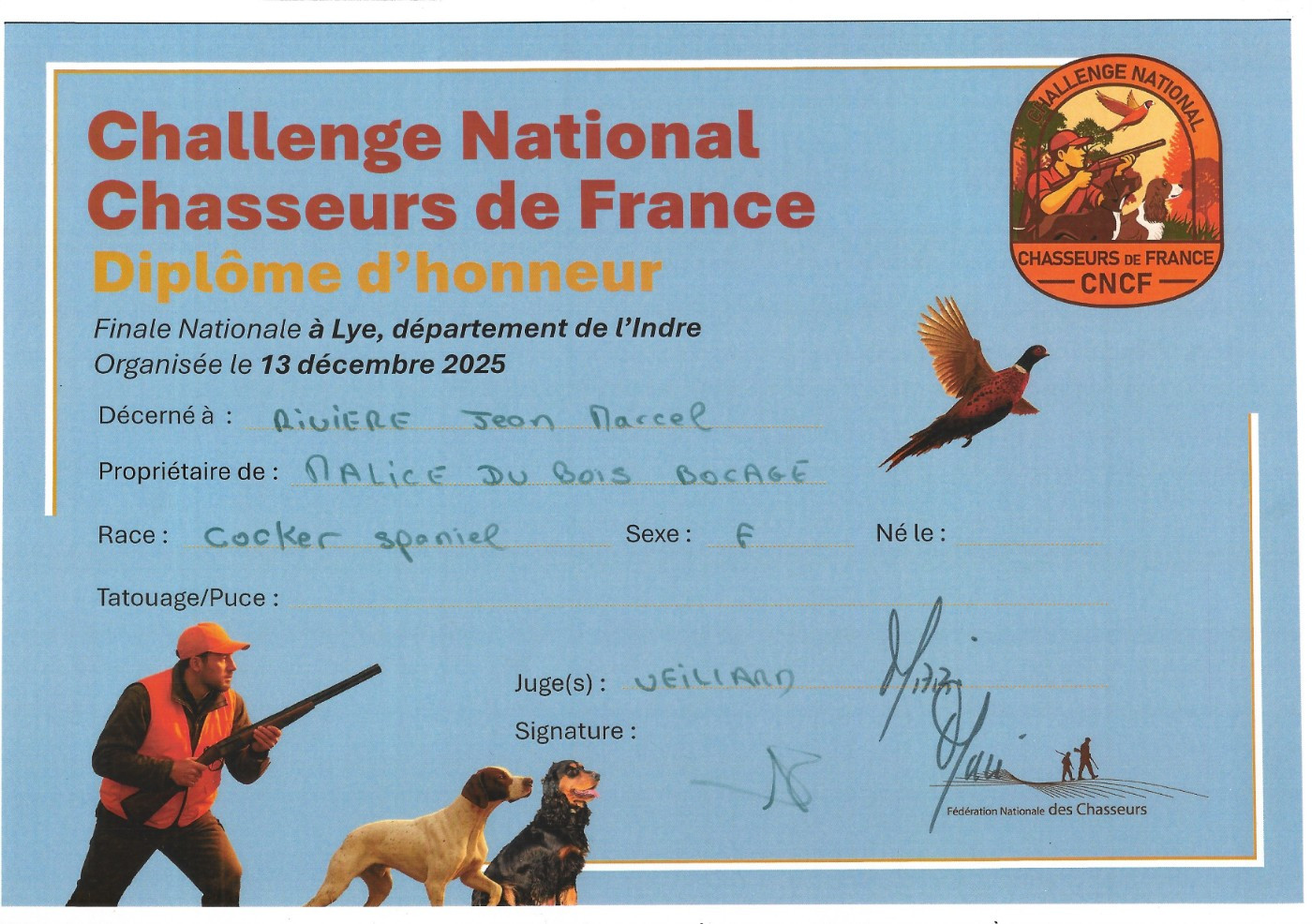 Finale du Challenge « CNCF »